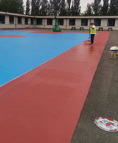 熊口管理区旧篮球场地面改造翻新整改   